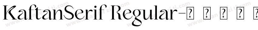 KaftanSerif Regular字体转换